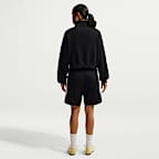 Nike Studio Fleece Medium Weight Women's Oversized 1/4-Zip Cropped Top