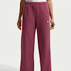 Nike Studio Fleece Medium Weight Women's Mid-Rise Wide-Leg Trousers