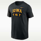 Playera universitaria Nike para hombre Iowa Primetime Football Icon