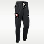 Pants de pierna entallada Nike Dri-FIT de la NFL para hombre San Francisco 49ers Sideline Standard Issue