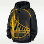 Sudadera con gorro de básquetbol de tejido Fleece para hombre Golden State Warriors Standard Issue