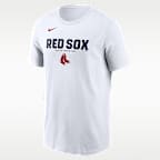 Playera Nike de la MLB para hombre Boston Red Sox Bold Team Name