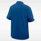 Indianapolis Colts Sideline Coach Men's Nike NFL 1/2-Zip Short-Sleeve Hooded Jacket