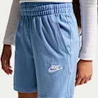 Shorts de tejido Knit de 15 cm para niños talla grande Nike Sportswear Club