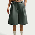 Nike Pre-Game Fleece Women's Oversized Mid-Rise Shorts