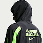 Fotbollsjacka Nigeria Energy Nike Dri-FIT i vävt material för män