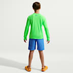 Playera de manga larga Dri-FIT UV para niño talla grande Nike Swim Hydroguard