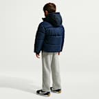 Chamarra acolchada de sarga jaspeada para niños talla pequeña Nike