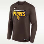 San Diego Padres Authentic Collection Team Issue Men's Nike Dri-FIT MLB Long-Sleeve T-Shirt