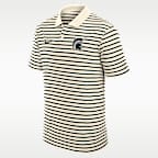 Michigan State Striped Men's Nike Dri-FIT College Polo