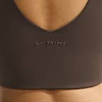 Brassière longue à col en V NikeSKIMS Matte pour femme