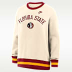 Florida State Legacy Women's Nike College Oversized Pullover Crew