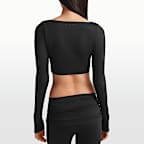 NikeSKIMS Matte Women's Long-Sleeve Wrap Top