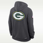 Sudadera con gorro Nike Dri-FIT de la NFL de cierre completo para hombre Green Bay Packers Utility Player Sideline