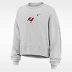 Sudadera de cuello redondo sin cierre Nike de la NFL oversized para mujer Tampa Bay Buccaneers Primetime Phoenix