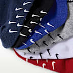 Calcetines antideslizantes Core Swoosh para bebé (6 pares) Nike