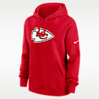 Sudadera con gorro sin cierre Nike de la NFL para mujer Kansas City Chiefs Club