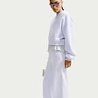 Nike Studio Fleece Medium Weight Women's Mid-Rise Wide-Leg Trousers