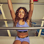 Conjunto de shorts y bikini de espalda deportiva para niña talla grande Nike Swim