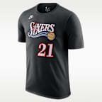 Playera Nike de la NBA para hombre Philadelphia 76ers Hardwood Classics Essentials