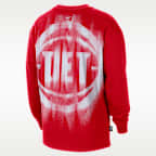 Detroit Pistons Standard Issue Men's Basketball Long-Sleeve Top