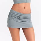 Saia-calção com cintura dobrável NikeSKIMS Airy para mulher
