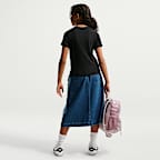 Nike Sportswear Older Kids' (Girls') Short-Sleeve Rib Top