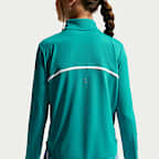 Nike Tempo Dri-FIT Longsleeve-Oberteil mit halbem Reißverschluss für ältere Kinder (Mädchen)
