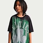 Playera de manga corta para niños talla grande Boston Celtics Nike Edge 26