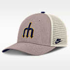 Seattle Mariners Cooperstown Rise Men's Nike MLB Adjustable Trucker Hat