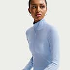 Nike Sportswear Chill Knit Women's Tight Quarter-Zip Long-Sleeve Ribbed Top