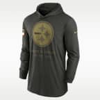 Pittsburgh Steelers Salute to Service Sideline Men’s Nike Dri-FIT NFL Long-Sleeve Hooded Top