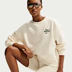 Damska bluza dresowa z półokrągłym dekoltem o kroju oversize Nike Sportswear Phoenix Fleece