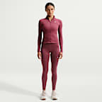 Nike One Fitted Dri-FIT-Jacke mit durchgehendem Reißverschluss für Damen