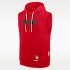 Kansas City Chiefs Sideline Men's Nike Dri-FIT NFL Sleeveless Pullover Hoodie