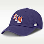 Gorra universitaria Nike ajustable para hombre Clemson Natural Club