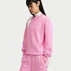 Pants de tiro medio con puño para mujer Nike Studio Fleece Lightweight "French Terry"