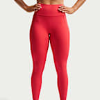 Leggings de cintura alta sin costura delantera de largo completo para mujer Nike Universa