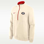 Georgia Primetime Primary Logo Men's Nike College 1/2-Zip Crew