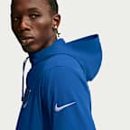 Chamarra Nike de la NFL de medio cierre con gorro para hombre Indianapolis Colts Rivalries Collection Sideline Anorak