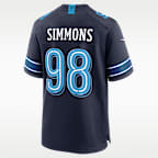 Jeffery Simmons Tennessee Titans Rivalries Collection Men's Nike NFL Game Jersey