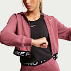 Sweat à capuche et zip Dri-FIT Nike Pro Fleece pour ado (fille)