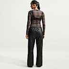 Nike Sportswear Women's Slim Long-Sleeve Checked Mesh Top
