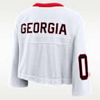 Georgia Logo Women's Nike Dri-FIT College Cropped Jersey