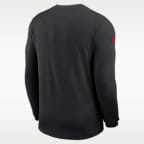 Atlanta Falcons Sideline Coach Men's Nike Dri-FIT NFL Long-Sleeve Top