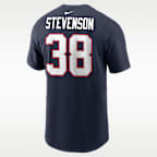 Rhamondre Stevenson New England Patriots Men's Nike NFL T-Shirt
