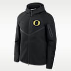 Chamarra universitaria Nike con gorro de cierre completo para hombre Oregon Tech Fleece Windrunner
