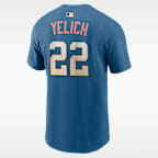 Christian Yelich Milwaukee Brewers City Connect Men's Nike MLB T-Shirt
