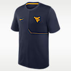 West Virginia Sideline Coach Men's Nike Dri-FIT College Top