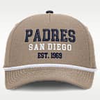 Gorra Nike de la MLB ajustable para hombre San Diego Padres Rise